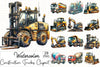 Construction Trucks Clipart Bundle