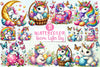 Newborn Unicorn Easter Clipart Bundle