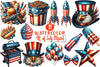 4th of July Clipart Bundle