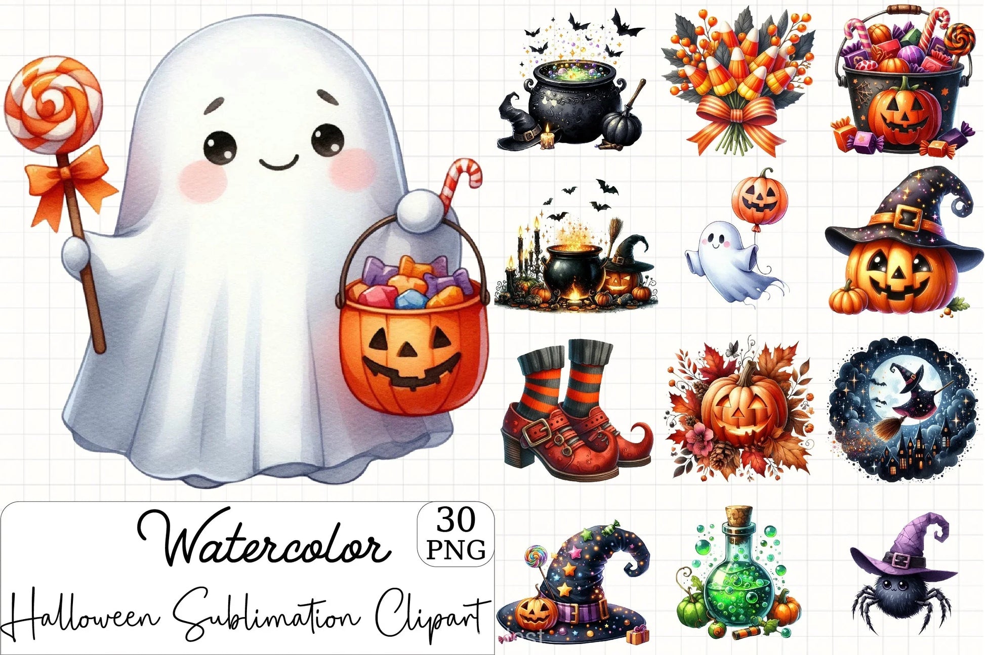 Halloween Clipart Bundle 5 - CraftNest - Digital Crafting and Art