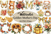 Golden Mother's Day Clipart Bundle