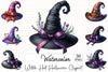 Witch Hat Halloween Clipart Bundle