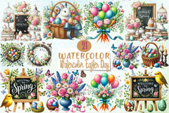 Easter Day Clipart Bundle 2 - CraftNest - Digital Crafting and Art