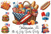 4th of July Party Foods Clipart Bundle