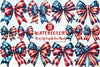 4th of July Bow Clipart Bundle
