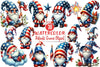 Patriotic Gnome Clipart Bundle