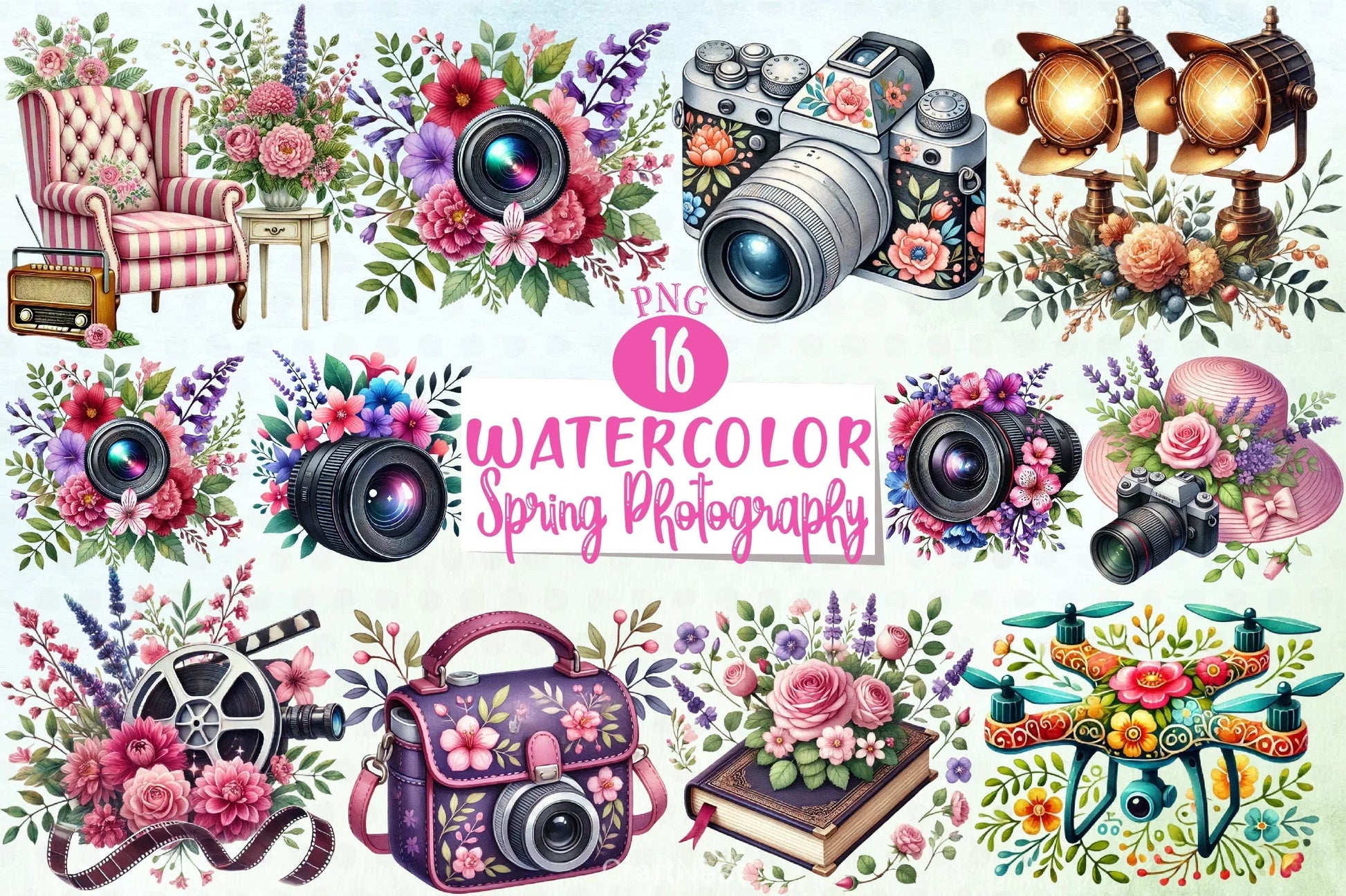 Spring Photography Clipart Bundle - CraftNest - Digital Crafting and Art