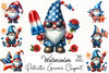 Patriotic Gnome Clipart Bundle
