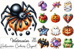 Halloween Cookies Clipart Bundle 6 - CraftNest - Digital Crafting and Art