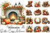 Rustic Cozy Autumn Clipart Bundle