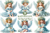 Cute Baby Angel Clipart Bundle