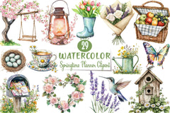 Springtime Planner Clipart Bundle - CraftNest - Digital Crafting and Art