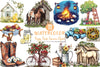 Happy Rustic Summer Clipart Bundle