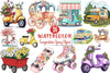 Transportation Spring Clipart Bundle
