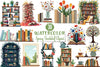 Spring Bookshelf Clipart Bundle