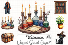 Wizard School Clipart Bundle - CraftNest - Digital Crafting and Art