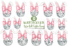 Disco Ball Bunny Easter Clipart Bundle