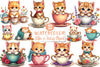 Kitten Teacup Clipart Bundle