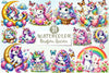 Easter Newborn Unicorn Clipart Bundle