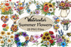 Summer Flowers Clipart Bundle