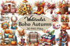 Boho Autumn Clipart Bundle