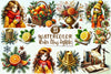 Winter Citrus Clipart Bundle