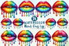 Mardi Gras Lips Clipart Bundle