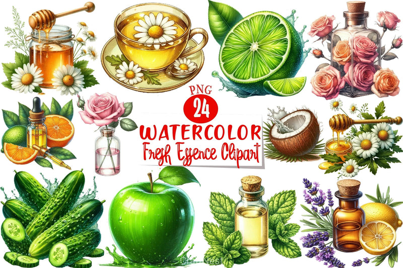 Fresh Essence Clipart Bundle - CraftNest - Digital Crafting and Art