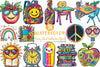 Groovy School Clipart Bundle