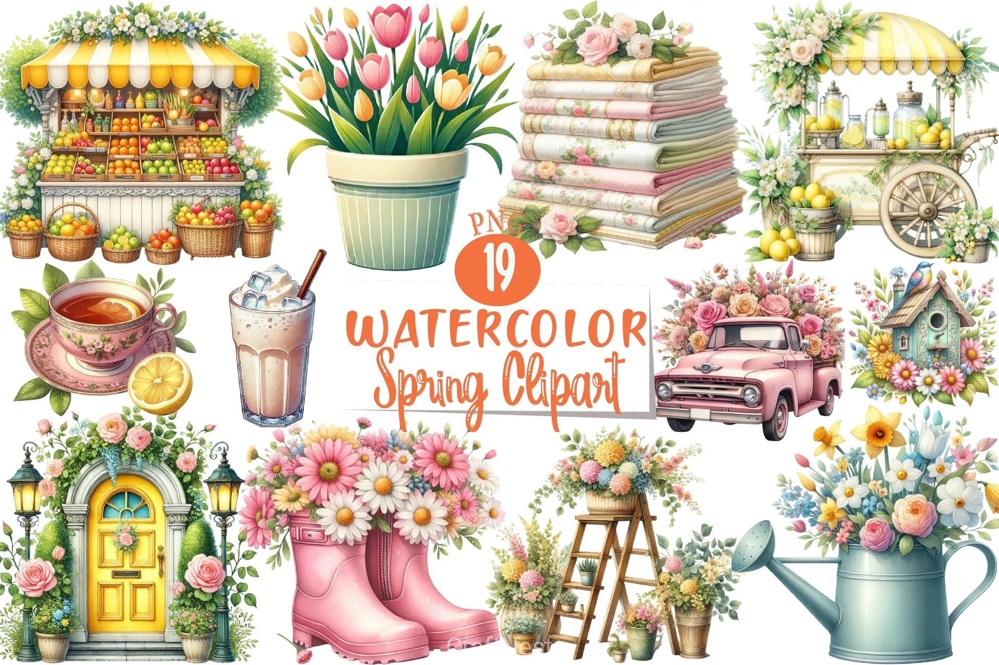 Spring Clipart Bundle 6 - CraftNest - Digital Crafting and Art