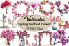Spring Redbud Flower Clipart Bundle