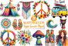 Hippie Summer Clipart Bundle