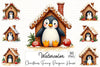 Christmas Penguin Clipart Bundle