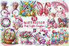 Pink Easter Gingham Clipart Bundle