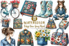 Vintage Denim Clipart Bundle