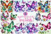 Spring Butterfly Clipart Bundle