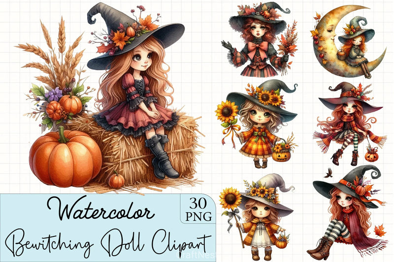 Autumn Doll Clipart Bundle - CraftNest - Digital Crafting and Art