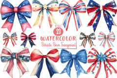 Patriotic Bows Clipart Bundle - CraftNest - Digital Crafting and Art