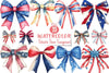 Patriotic Bows Clipart Bundle