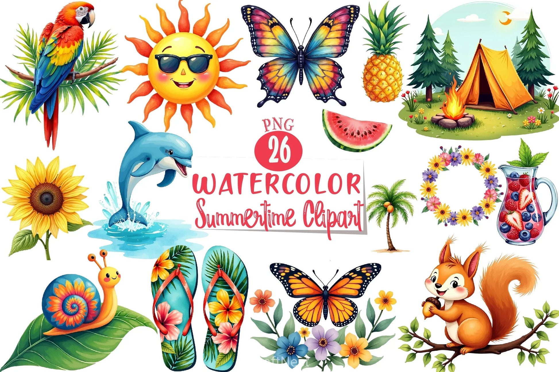 Summertime Clipart Bundle 1 - CraftNest - Digital Crafting and Art