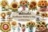 Sunflower Mother's Day Clipart Bundle