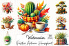 Autumn Houseplant Clipart Bundle