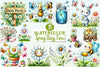Spring Daisy Farm Clipart Bundle