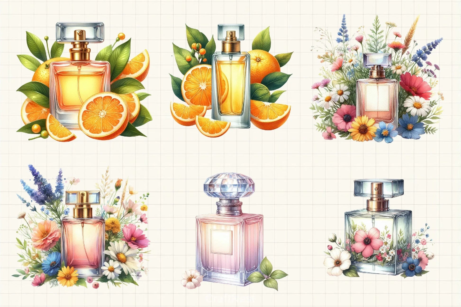 Perfume Clipart Bundle 1 - CraftNest - Digital Crafting and Art