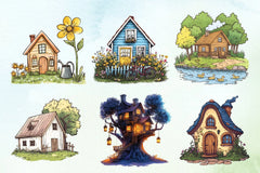 Cozy Spring Home Clipart Bundle - CraftNest - Digital Crafting and Art