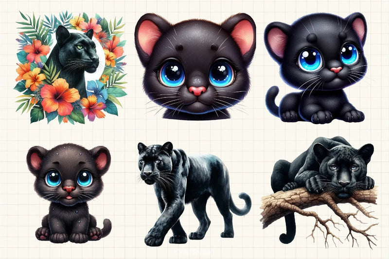 Black Panther Clipart Bundle - CraftNest - Digital Crafting and Art
