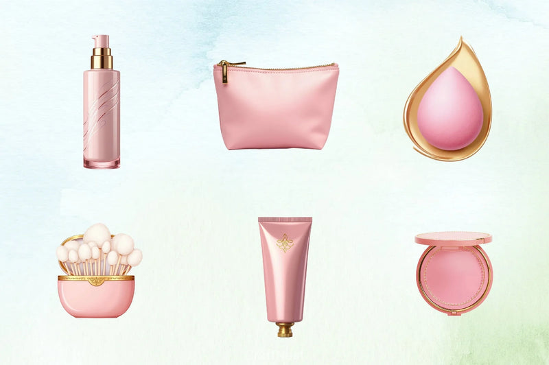 Pink Gold Cosmetics Clipart Bundle 1 - CraftNest - Digital Crafting and Art