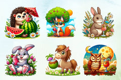 Summer Cocktail & Animals Clipart Bundle 2 - CraftNest - Digital Crafting and Art