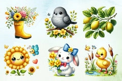 Soft Spring Clipart Bundle - CraftNest - Digital Crafting and Art