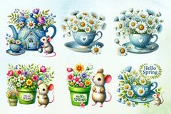 Spring Daisies Clipart Bundle - CraftNest - Digital Crafting and Art